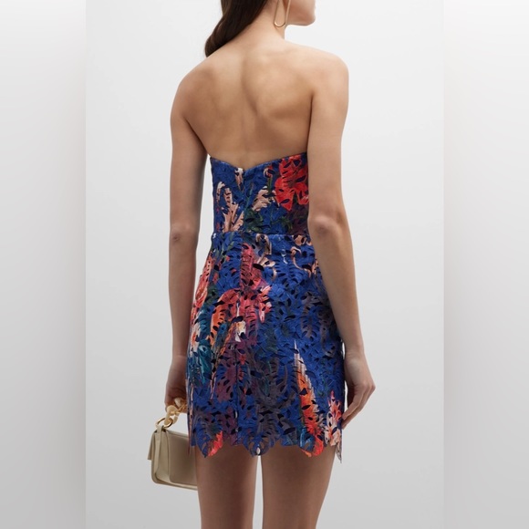 Marchese Notte Floral Print Lace Dress - Picture 4 of 10